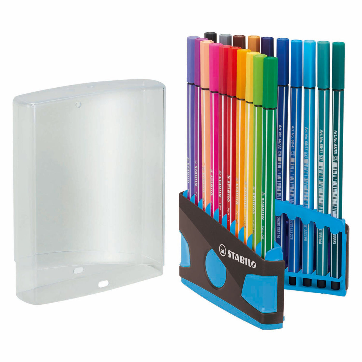 Stabilo Pen 68 Color parade anthracite light blue, 20st.