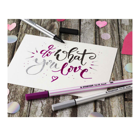 Stabilo Pen 68 Pinsel - Filzstift - Flieder (58)