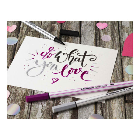 Stabilo Pen 68 Pinsel - Filzstift - Lila (55)