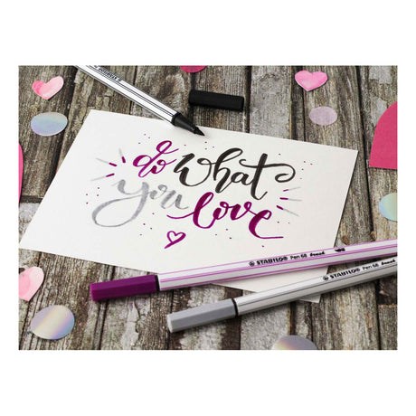 Stabilo Pen 68 Pinsel - Filzstift - Dunkelblau (41)
