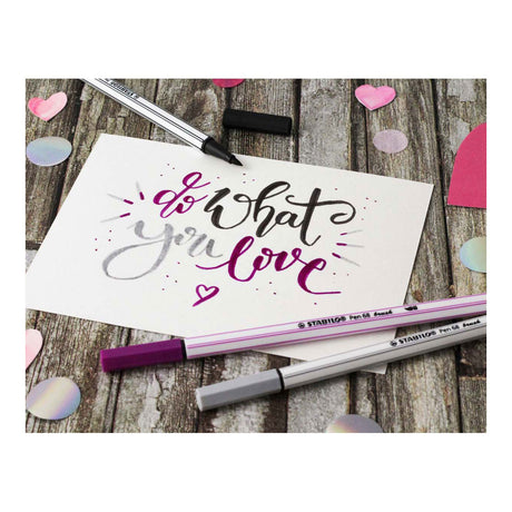 Stabilo Pen 68 Pinsel - Filzstift - Grün (36)