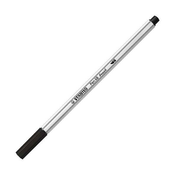 Stabilo Pen 68 Pinsel - Filzstift - Schwarz (46)