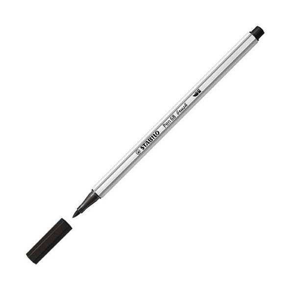 Stabilo Pen 68 Brush 46 - Black