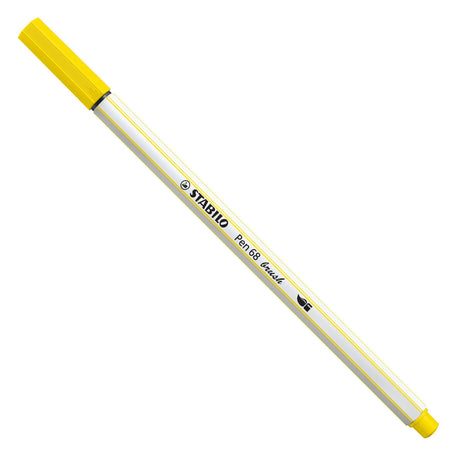 Stabilo Pen 68 Pinsel - Filzstift - Zitronengelb (24)