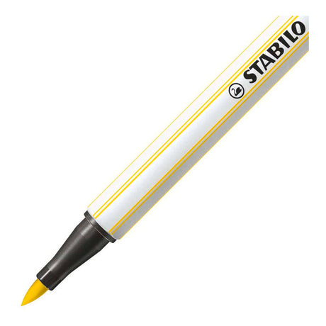 Stabilo Pen 68 Pinsel - Filzstift - Zitronengelb (24)