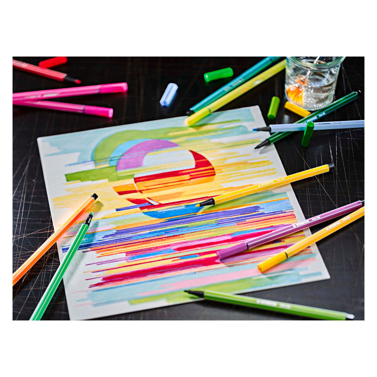 Stabilo Pen 68 – Filzstift – Arty – Set mit 12 Sets