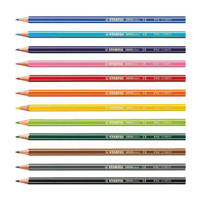 Abi Stlo Greencolors Federmäppchen 12 Farben