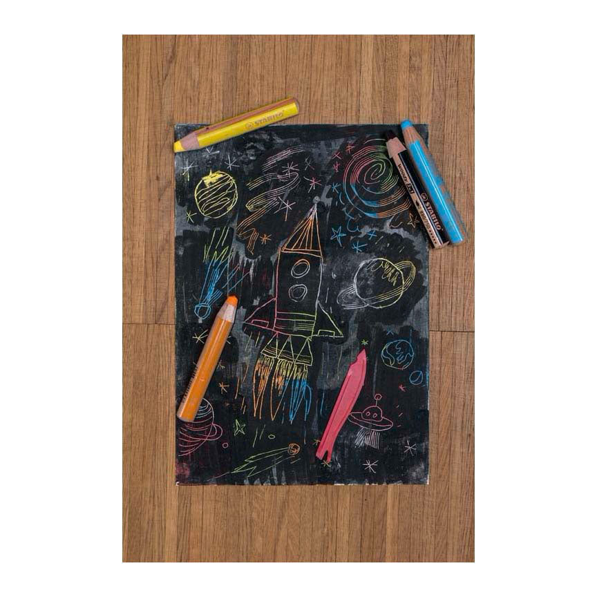 Abi Stlo Woody 3 in 1 – Multitalent-Buntstift – Arty – Set 10-tlg. + Bleistiftspitzer