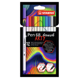 Stabilo Pen 68 Brush Arty Felt -tip Pens 12 stykker