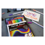 Stabilo Pen 68 Pinsel – Filzstift – Arty – Set mit 18 Teilen