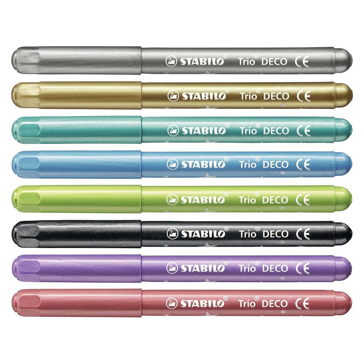 Stabilo Trio Deco - Metallic-Filzstift - Etui mit 8 Stück