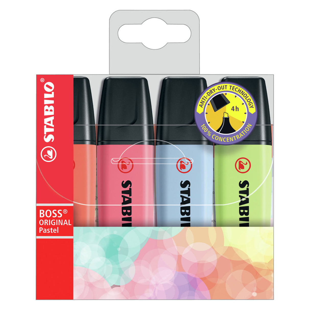 Stabilo Boss Original pastel markers, 4st.