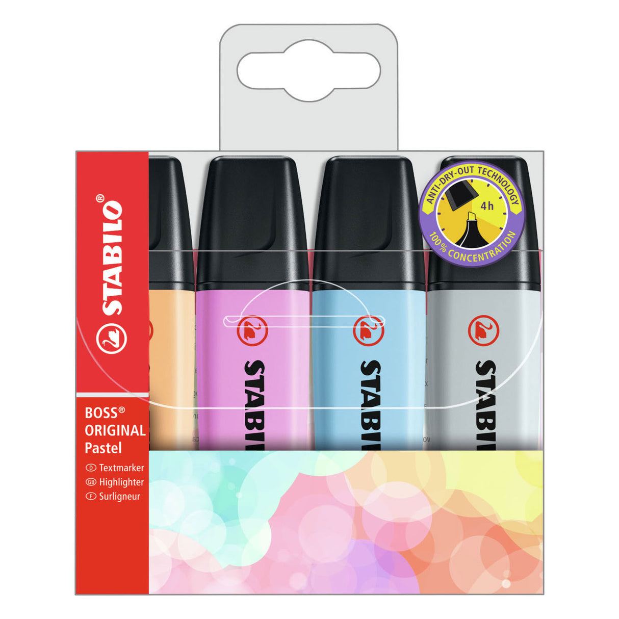 Stabilo Boss Original pastel markers, 4st.