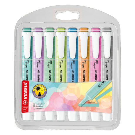 Stabilo Swing Cool Pastel – Textmarker – Set mit 8 Stück