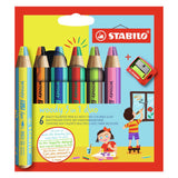 Stabilo Woody 3in1 Duo med en blyant skarpere, 7dlg.