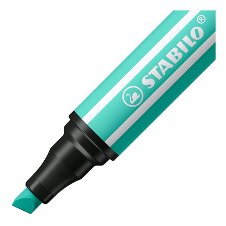 Stabilo Pen 68 max – Filzstift mit dicker Keilspitze – Eisgrün