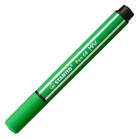 Stabilo Pen 68 max – Filzstift mit dicker Keilspitze – Blattgrün