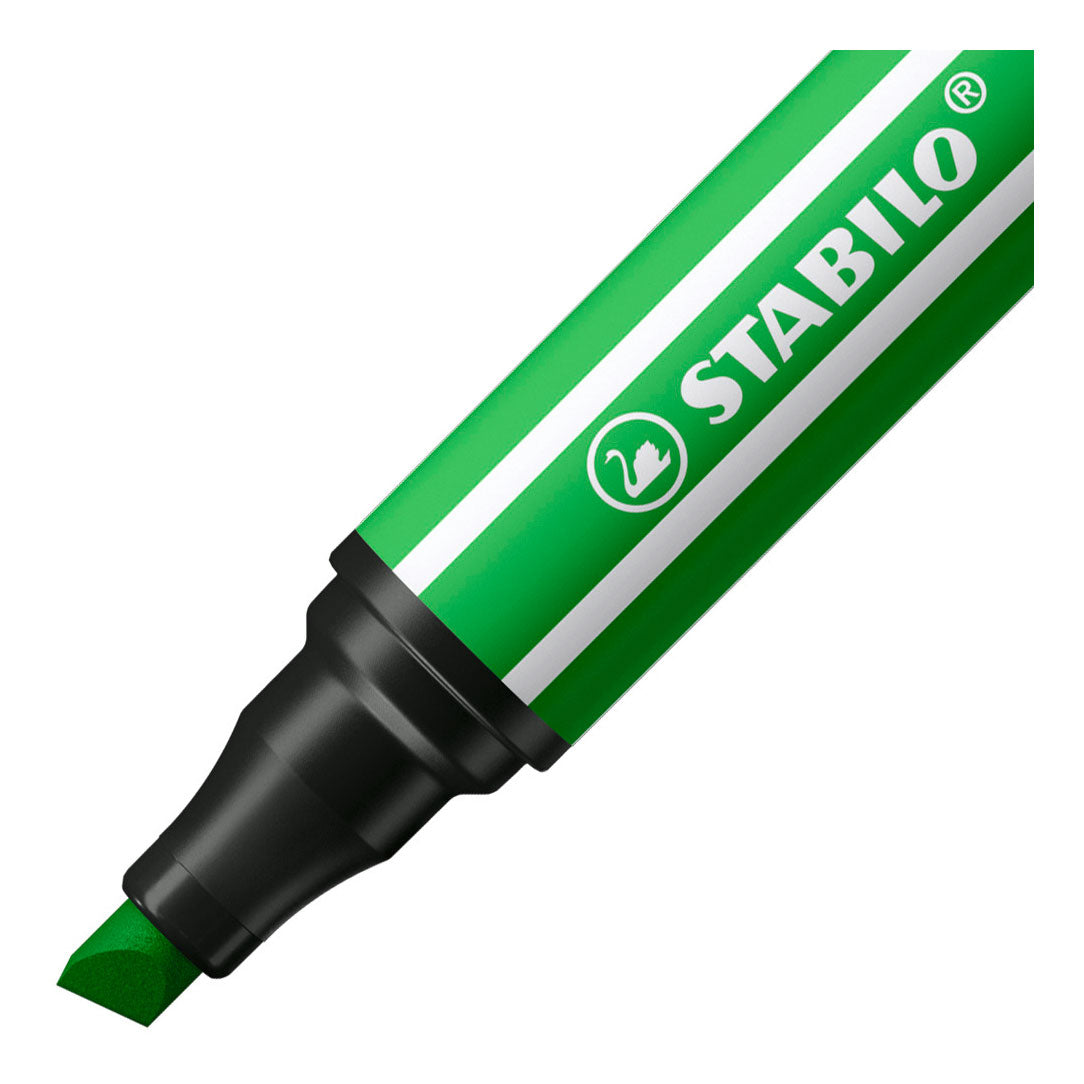 Stabilo Pen 68 max felt -tip pen with a thick chisel point Loofgroen