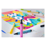 Stabilo Pen 68 max – Filzstift mit dicker Keilspitze – Karminrot