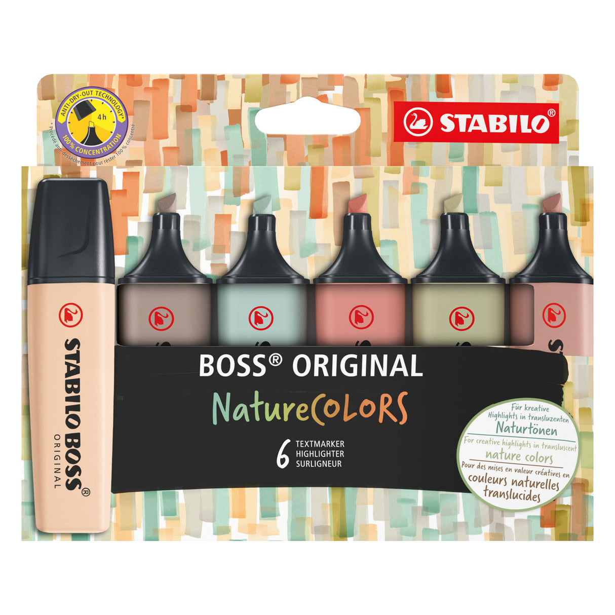 Stabilo Boss Naturecolors penny markers, 6st.