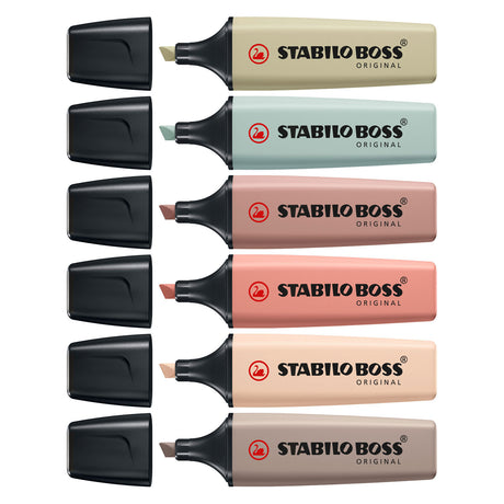 Stabilo Boss Original – Textmarker – 6er-Set – Naturfarben