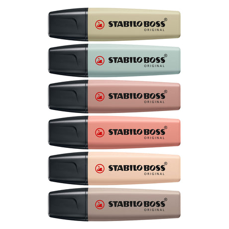 Stabilo Boss Original – Textmarker – 6er-Set – Naturfarben