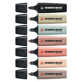 Stabilo Boss Original marker set 8 pieces of Naturecolors