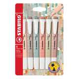 Stabilo tekstmarker swing cool 275 6-09 kleurenassortiment breed beitel 6 stuks
