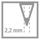 Stabilo swano hb grafietpotlood met gum - 12st.