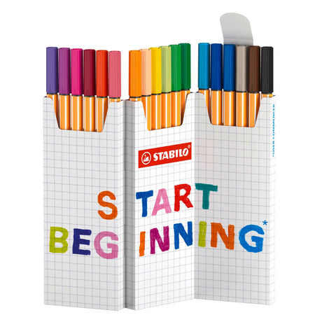 Stabilo Point 88 Zick-Zack-Fineliner – 18 Stück.