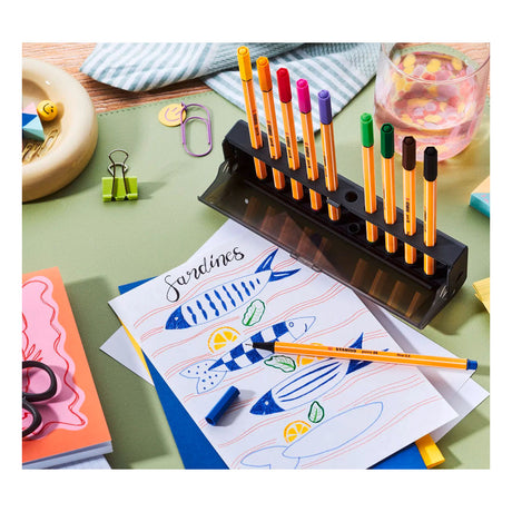 Stabilo Point 88 Klick-Set Fineliner – 10-tlg.