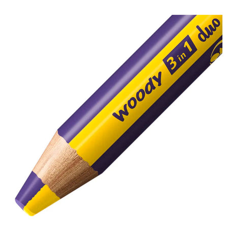 Stabilo woody 3in1 duo multitalent potloden - geel violet