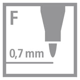 Stabilo write-4-all fijn (0,7mm) permanente marker - 4dlg.