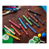 Stabilo Trio dick – dreieckige Buntstifte mit extra dicker Mine – Animal Vibes – Etui mit 12 Farben