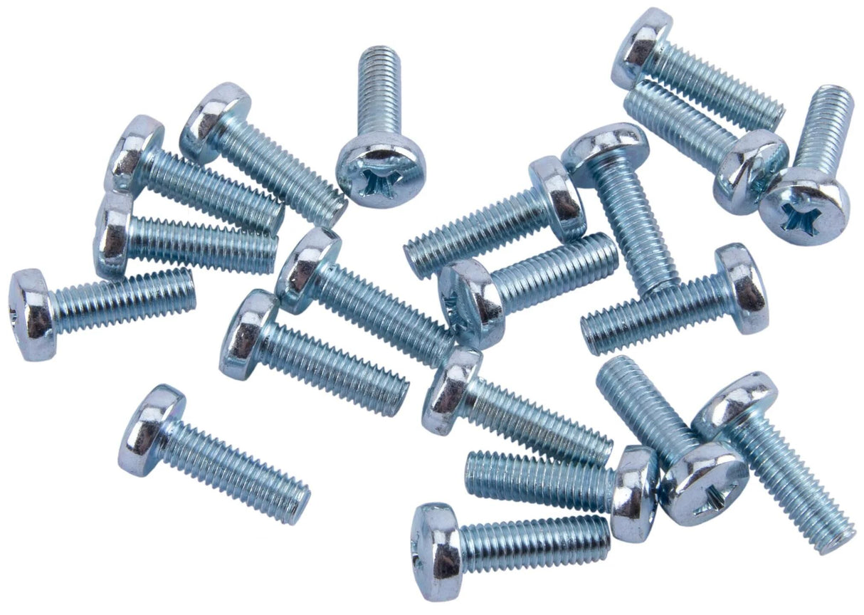 Dresselhaus Metallschraube mit Gewinde 5x16mm 20St. Flachkopf-Kreuzschlitz