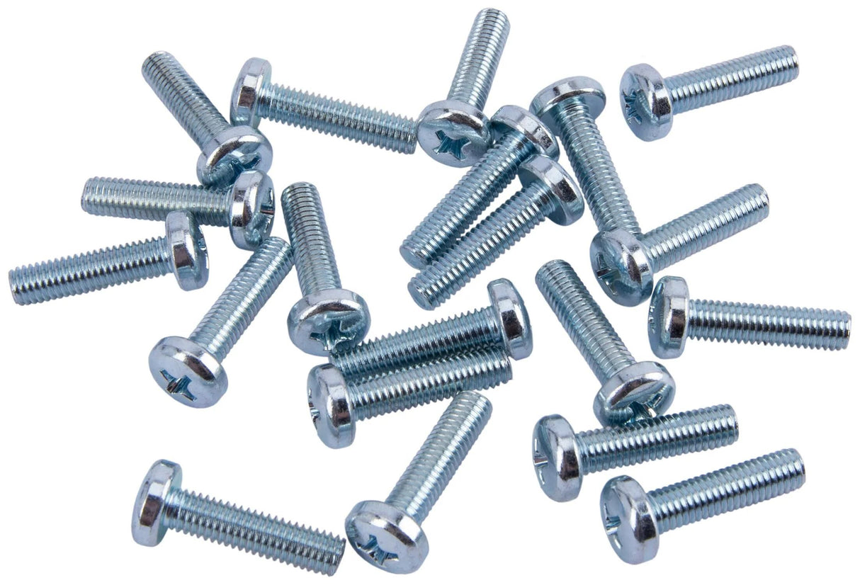 Dresselhaus Metallschraube mit Gewinde 5x20mm 20St. Flachkopf-Kreuzschlitz