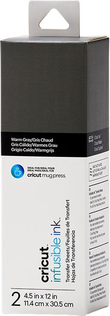 Cricut • Infusible Ink-Transferblätter, warmes Grau, 30,5 x 11,4 cm