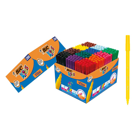 Bic https: www.cchobby.nl -visa-fine-colored-markers-line-thickness-1-6-mm-various-colours-12x24-piece-1-box