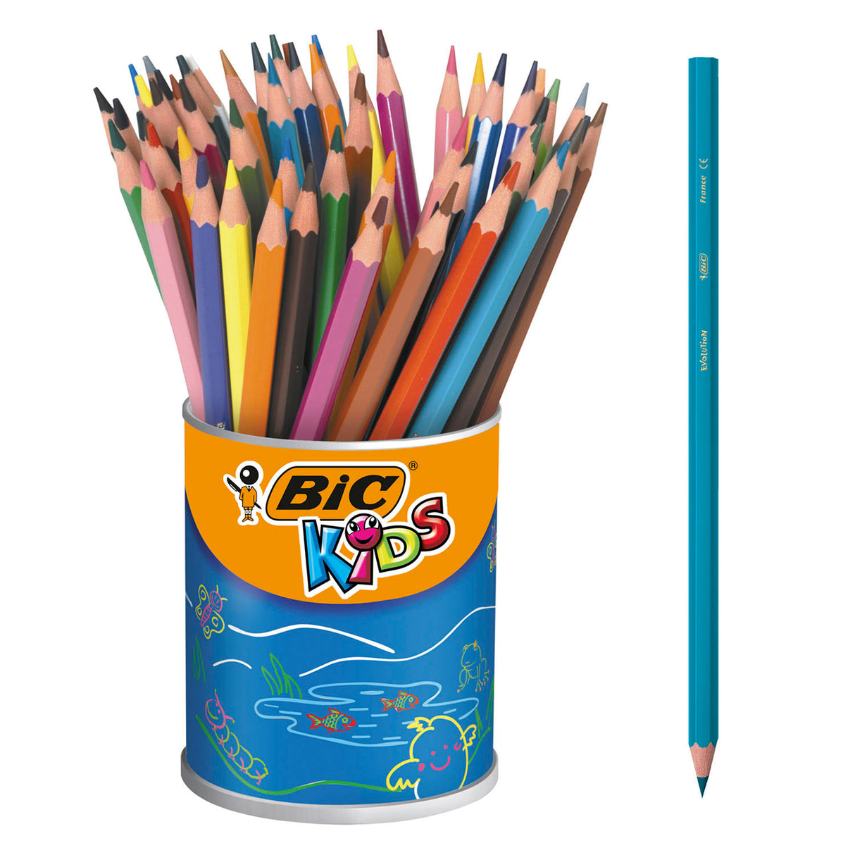 BIC Kids Ecolutions Evolution obarvani svinčniki, 60st.