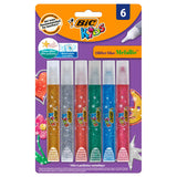 Bic Kids Glitter Glue Metallic, 6e.