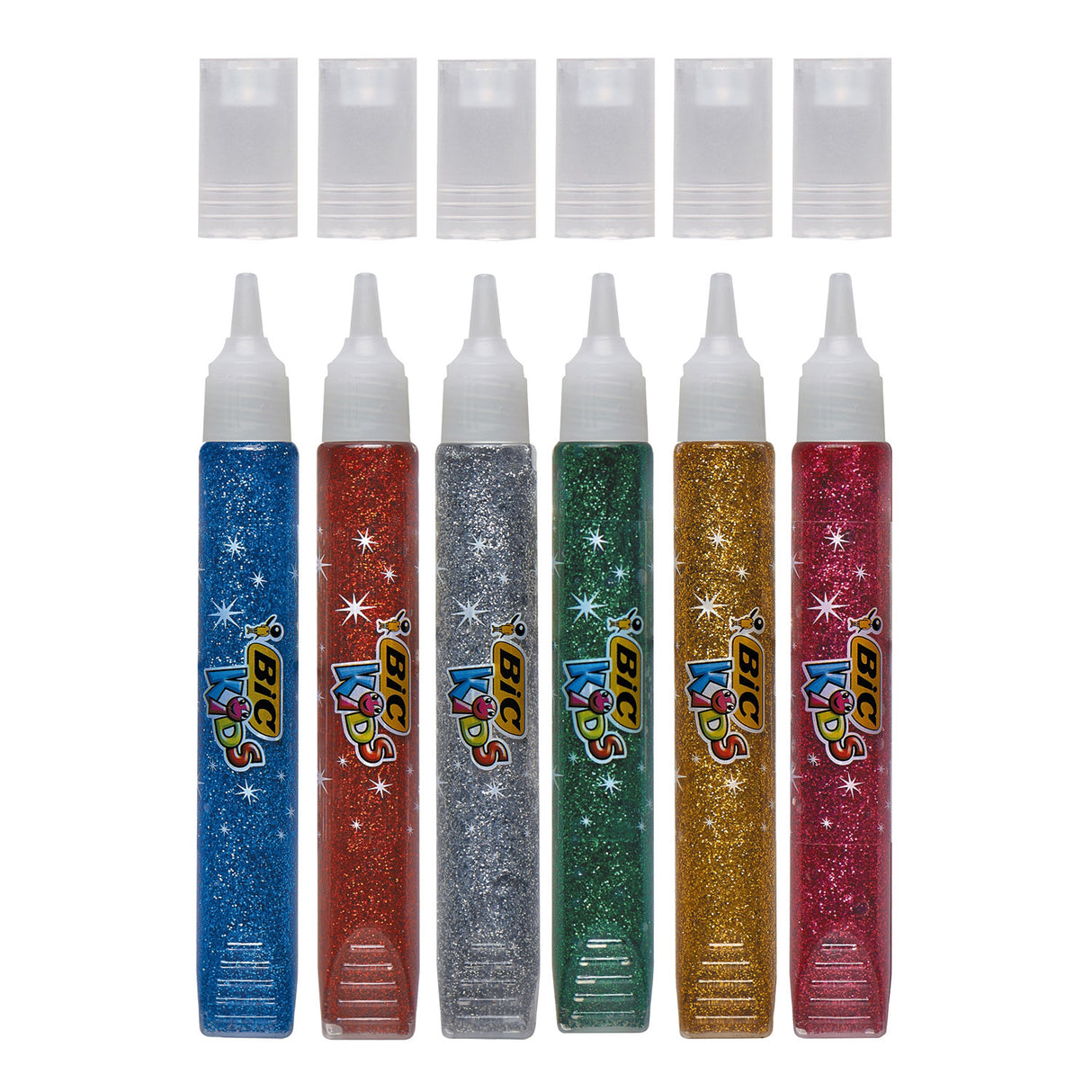 Bic Kids Glitter Glue Metallic, 6st.