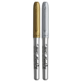 BIC Marker permanent or et argent