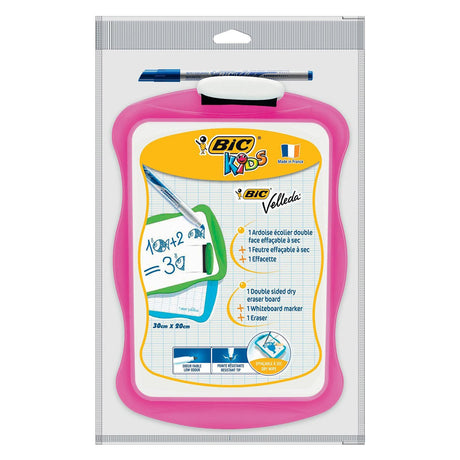 Bic doppelseitiges Whiteboard mit Radiergummi und Marker – Lernspielzeug.