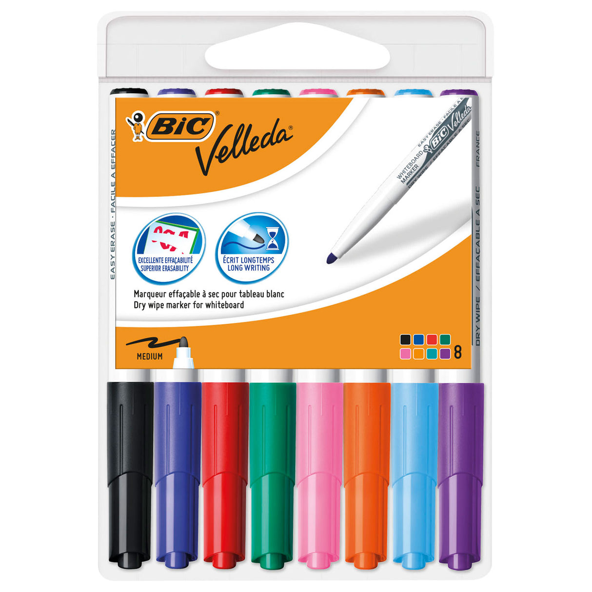 BIC Velleda Markers Whiteboard, 8st.