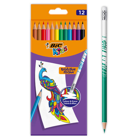 Bic Kids Evolution radierbare Buntstifte, 12 Stk.
