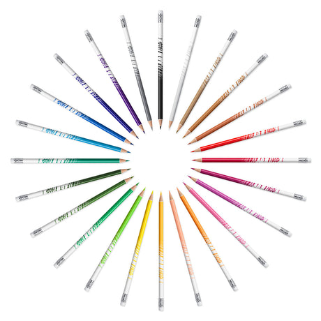 Bic Kids Illusion – Buntstifte – Kinder und Erwachsene – verschiedene Farben – Bleistift – 24 Stück