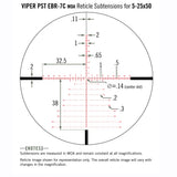 Vortex Zielfernrohr Viper PST Gen II 5-25x50 FFP, EBR-7C Absehen (MRAD)