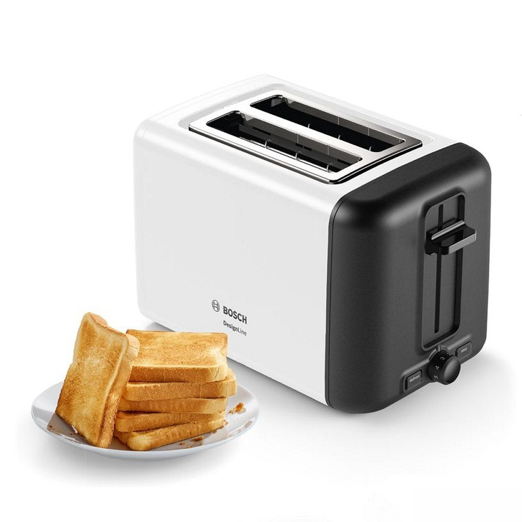 Bosch tat3p421 Designline Toaster weiß schwarz