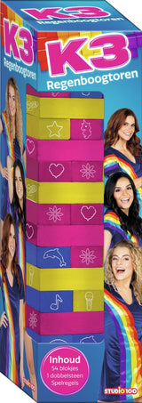 K3-Regenbogenturm-Stapel- und Balancespiel