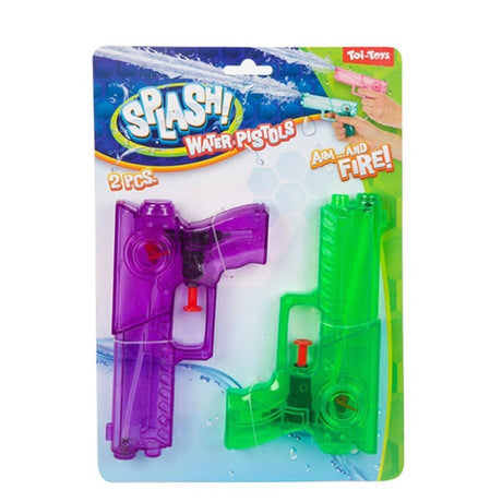 Toi-toys Toi Toys Splash transparente Wasserpistole 2er-Set 2-fach sortiert